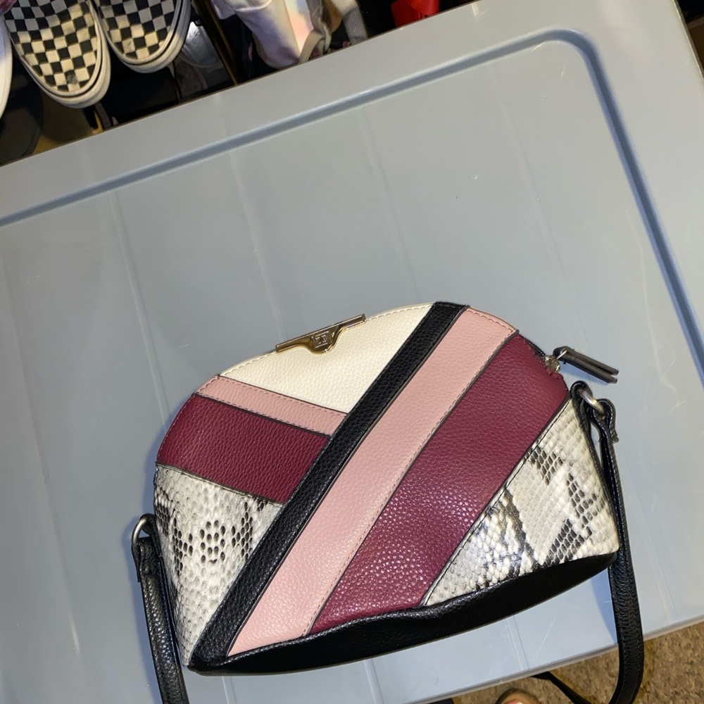 LC snakeskin crossbody bag
